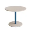 Bord Donut, Ø700 mm, højde 570 mm, hvidpigm. ask på azurblåt understel