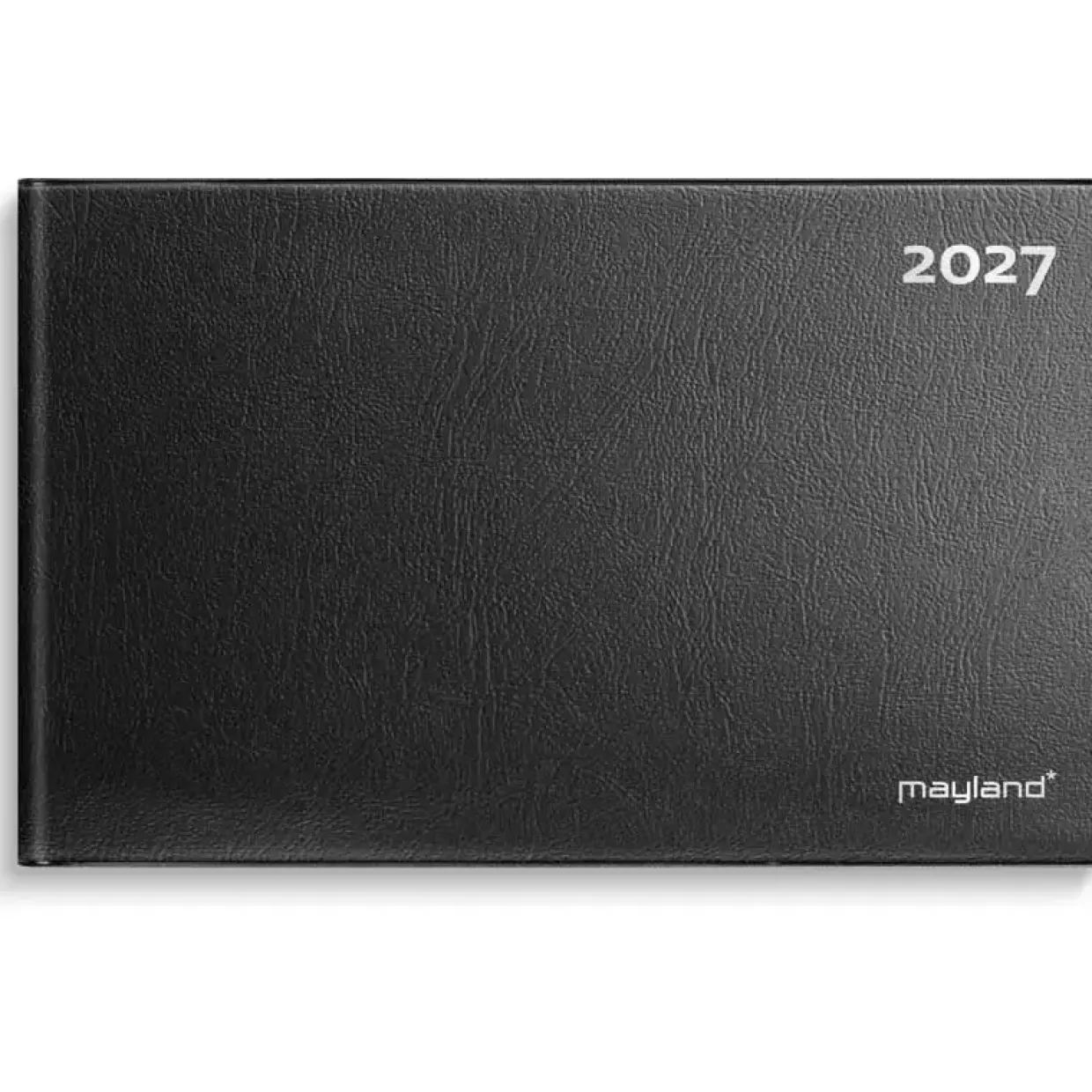 Bordkalender mini - 154x94mm - Vinyl - Sort - 2027 - Mayland - 27132000