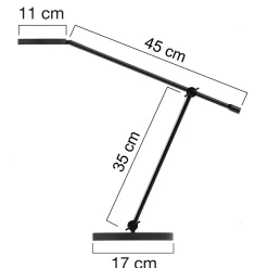 Bordlampe Unilux SunLight sort
