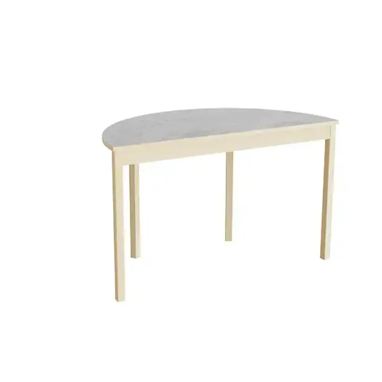 Bord Lovis 609, L1200xB600xH720 mm, lysegrå, lyddæmpende linoleum, birk understel