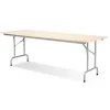 Bord Rico, Ahorn 1800x800 mm, Alugråt understel