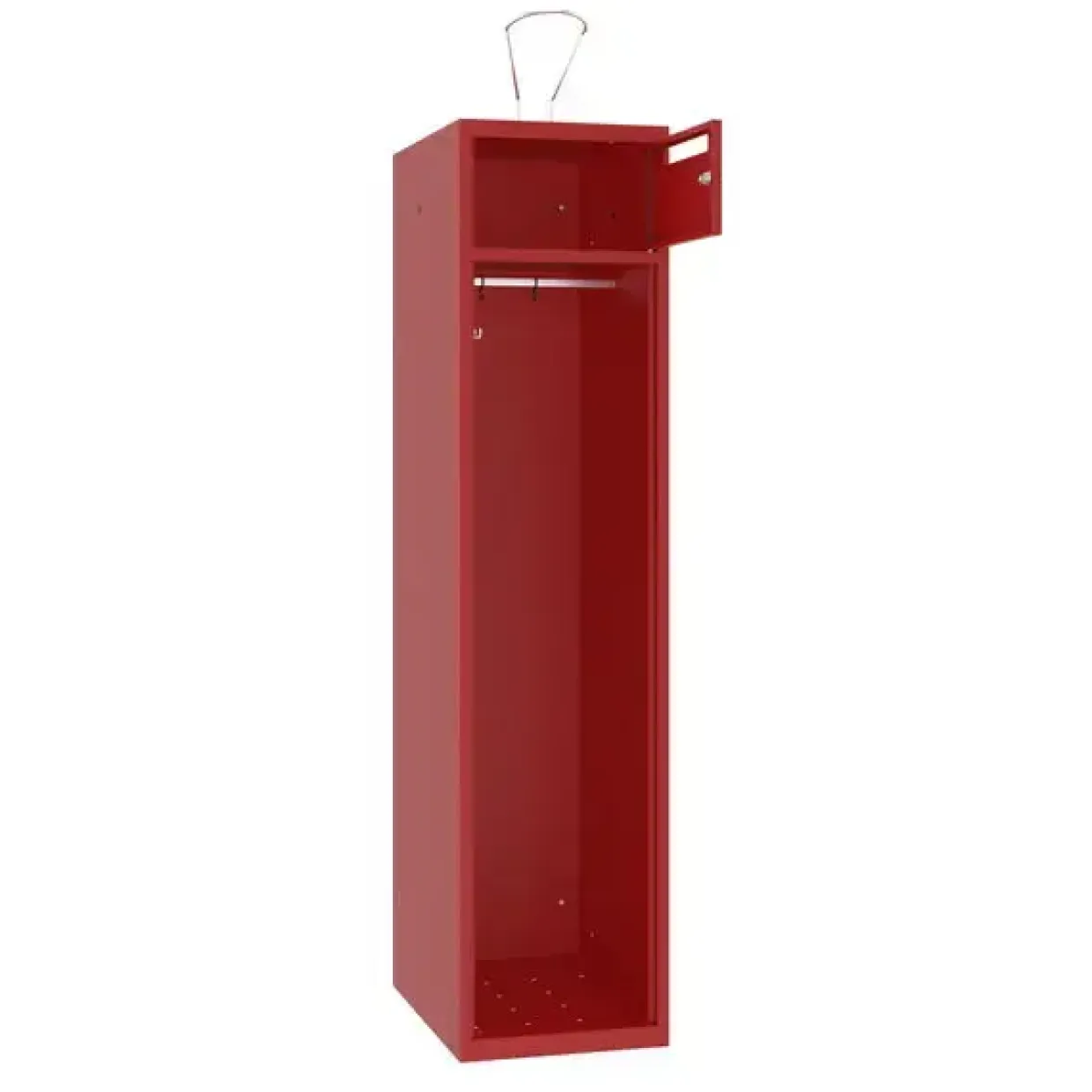 Brandmandsskab BRM, 1700 × 400 × 550 mm, Rød