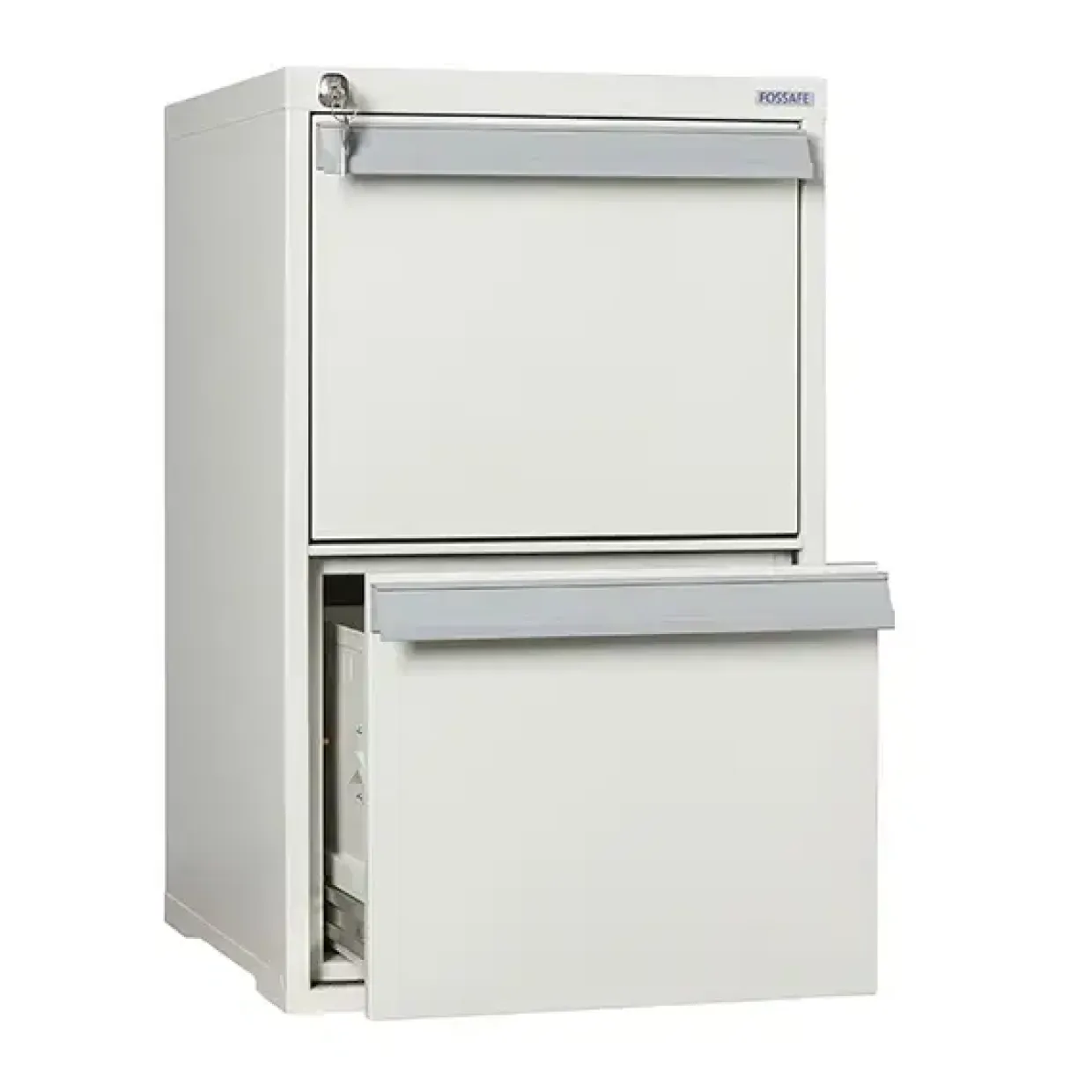 Brandsikkert arkivskab - Fossafe 2 skuffer - A4/Folio - 60P - RAL 9002