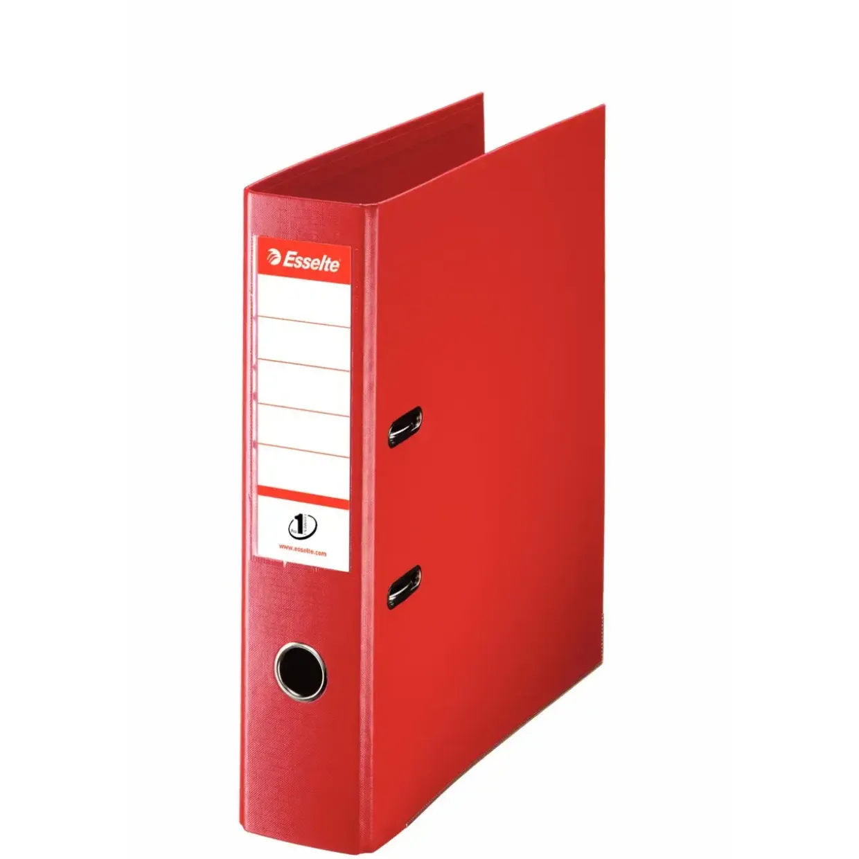 Brevordner A4 Esselte No 1 med 75 mm ryg 811330 - Rød - 10 stk