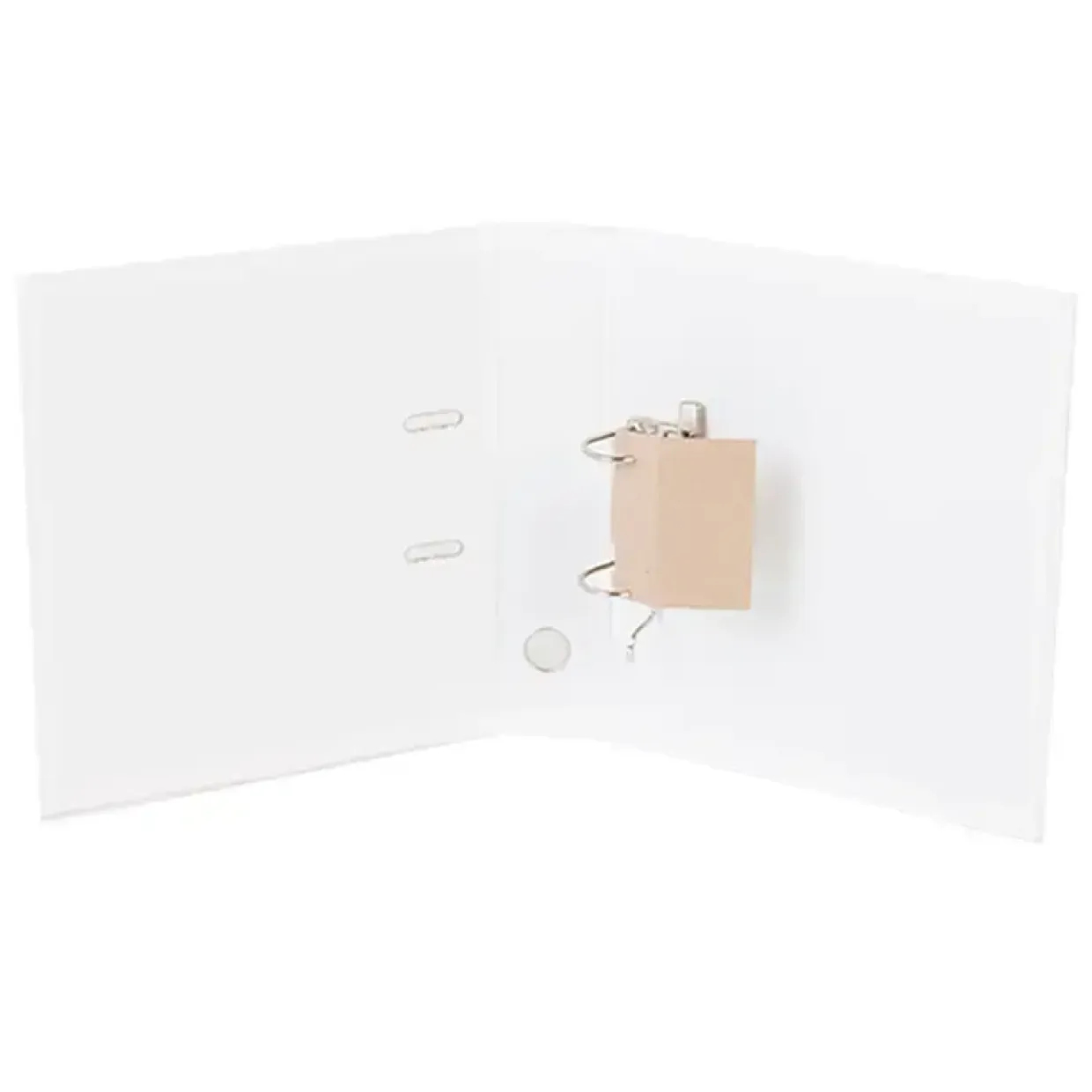 Brevordner A4 - Q-Line hvid 75 mm bred ryg - 10 stk
