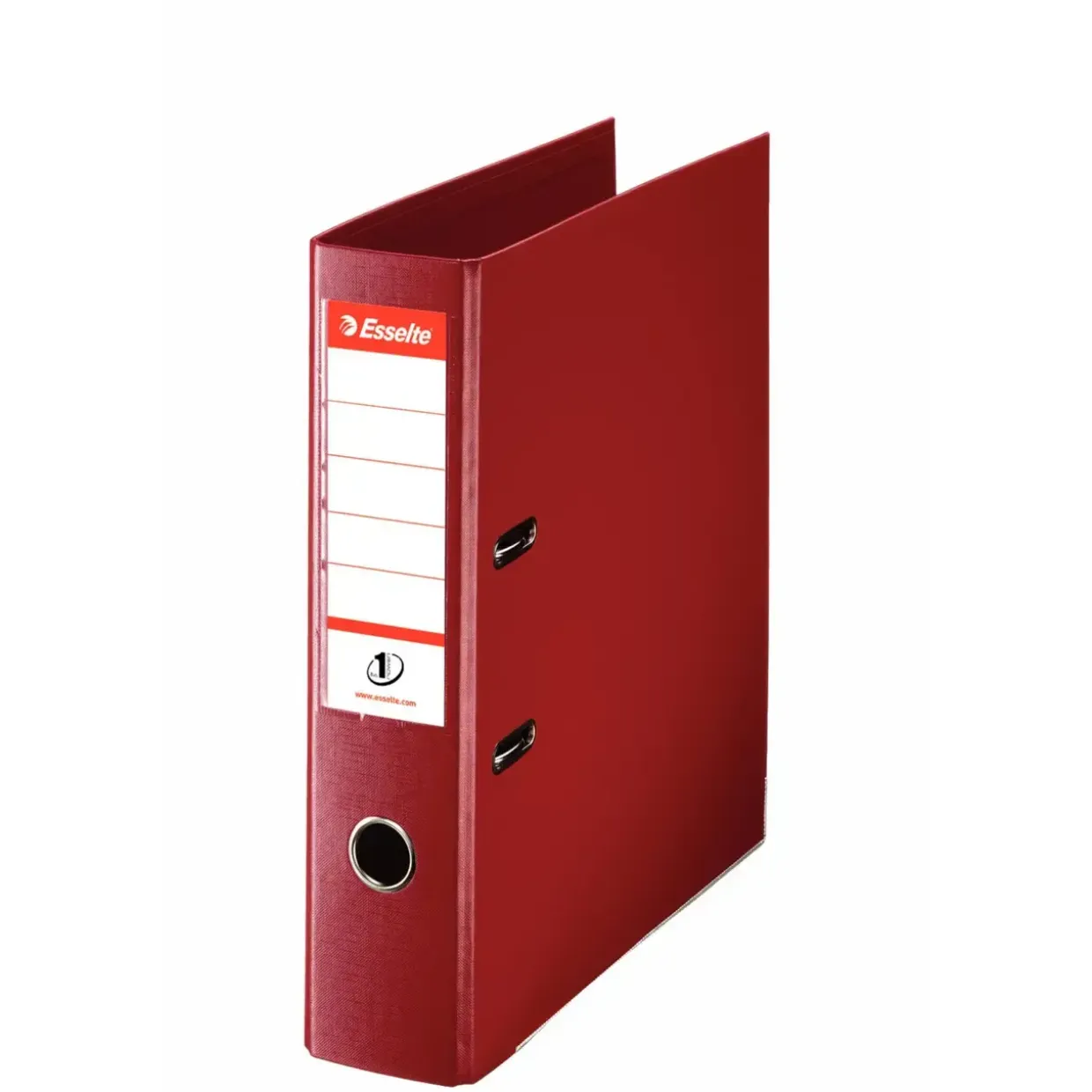 Brevordnere A4 Esselte No 1 med 75 mm ryg 811510 - Bordeaux - 10 stk