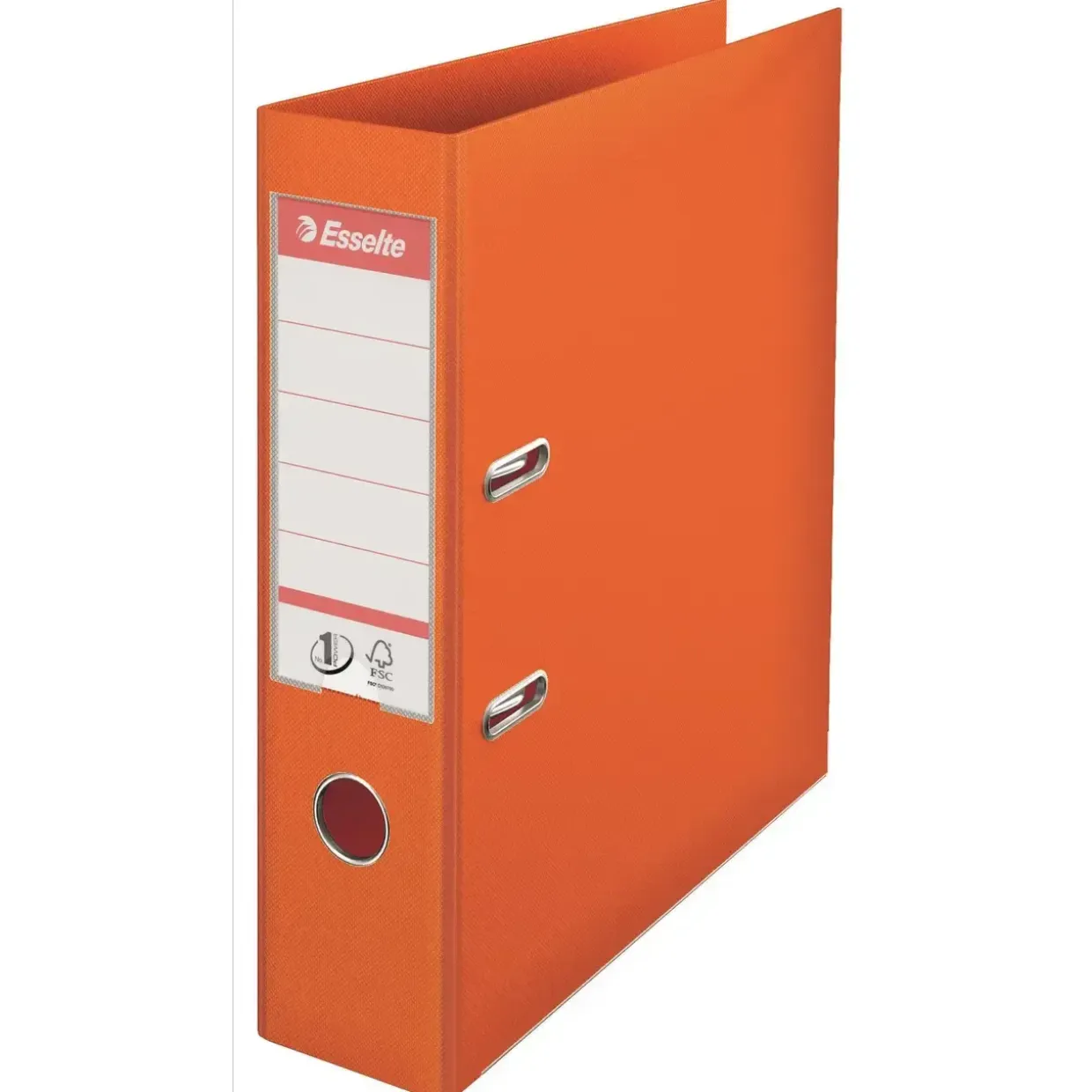 Brevordnere A4 Esselte No 1 med 75 mm ryg 811340 - Orange - 10 stk
