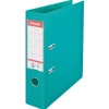 Brevordnere A4 Esselte No 1 med 75 mm ryg 811550 - Turkis - 10 stk