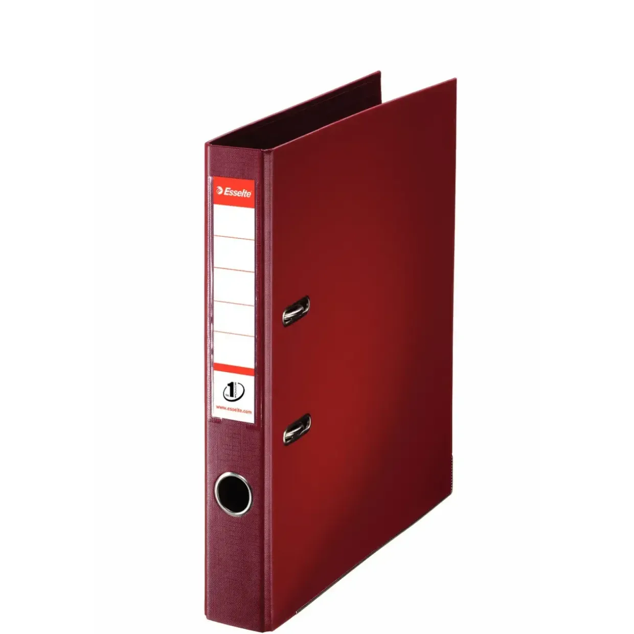 Brevordner Esselte No. 1 A4 bordeaux med 50 mm ryg - 811520 - 10 stk
