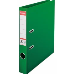 Brevordner Esselte No. 1 A4 grøn med 50 mm ryg - 811460 - 10 stk