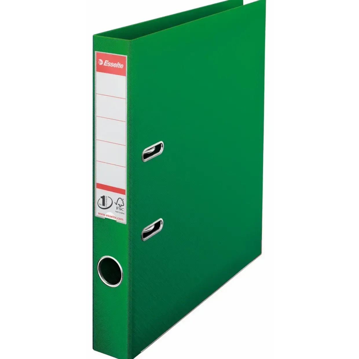Brevordner Esselte No. 1 A4 grøn med 50 mm ryg - 811460 - 10 stk