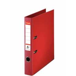 Brevordner Esselte No. 1 A4 rød med 50 mm ryg - 811430 - 10 stk