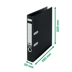 Brevordner Leitz recycle 180° A4 50mm sort