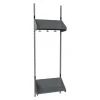 Børnegarderobe BST Kombination F, Startsektion 2 pladser B 600 mm, mørk grå