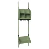Børnegarderobe BST Kombination B, Startsektion 2 pladser B 500 mm, grøn