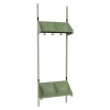 Børnegarderobe BST Kombination E, Startsektion 2 pladser B 600 mm, grøn