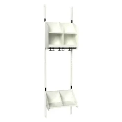 Børnegarderobe BST Kombination A, Startsektion 2 pladser B 500 mm, hvid
