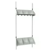 Børnegarderobe BST Kombination E, Startsektion 3 pladser B 750 mm, lys grå