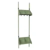 Børnegarderobe BST Kombination H, Startsektion 2 pladser B 600 mm, hvid