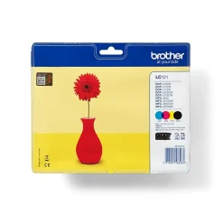 Brother LC121, Blækpatroner, Farvet & Sort, Multipack