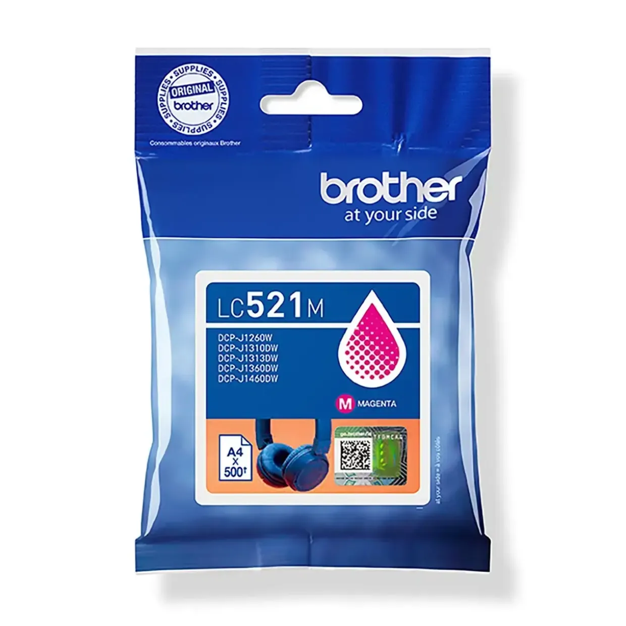 Brother LC521M, Blækpatron, Magenta, ink cartridge