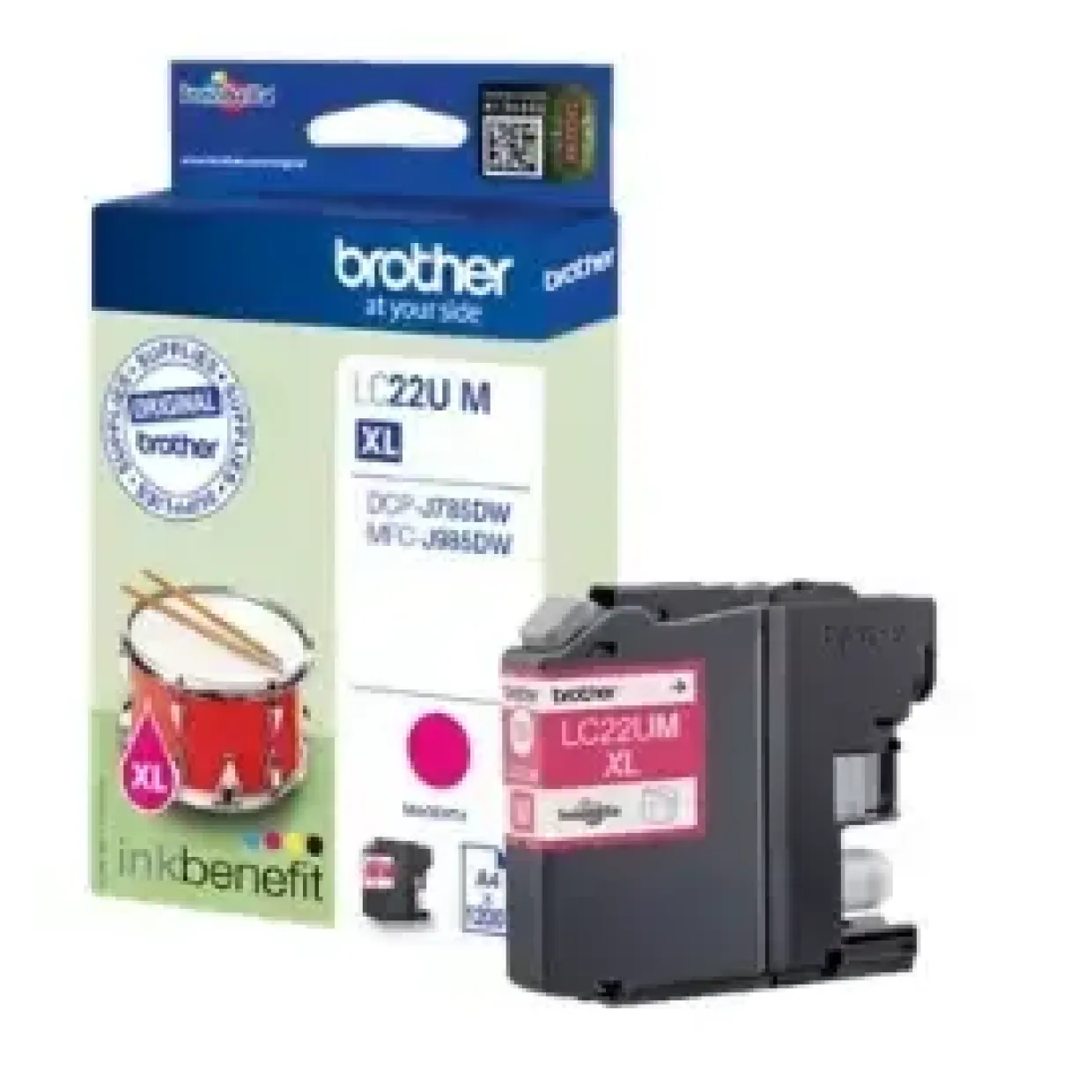 Brother LC22UM blækpatron magenta - 1200 sider