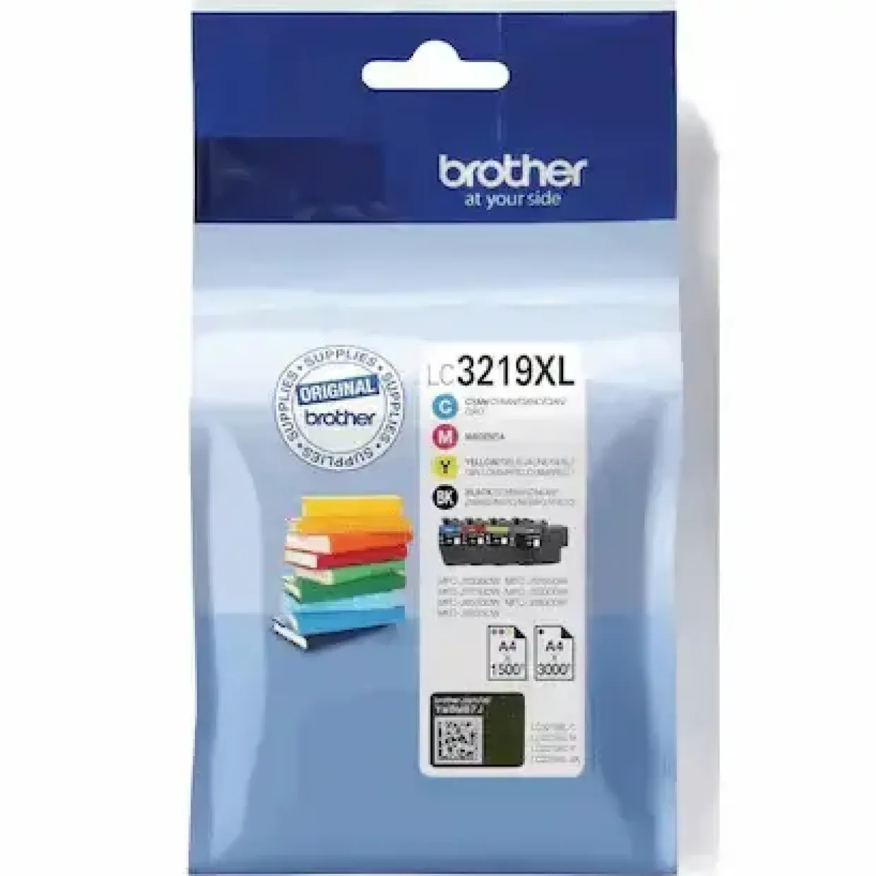 Brother LC3219XLVAL, Blækpatron, Sort & Farvet, 3000 sider