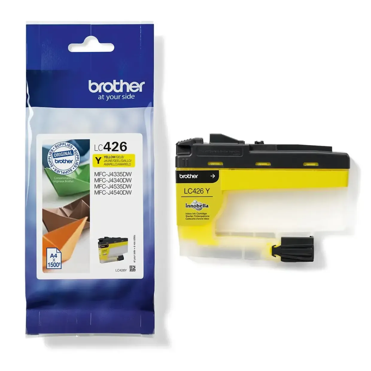 Brother LC426Y, Blækpatron, Gul, 1500 sider