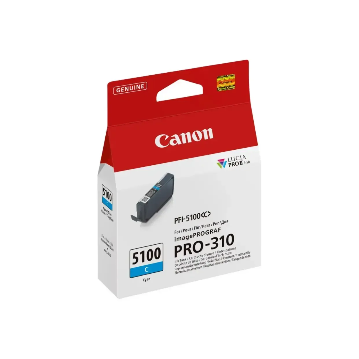 Canon PFI-5100C cyan ink tank