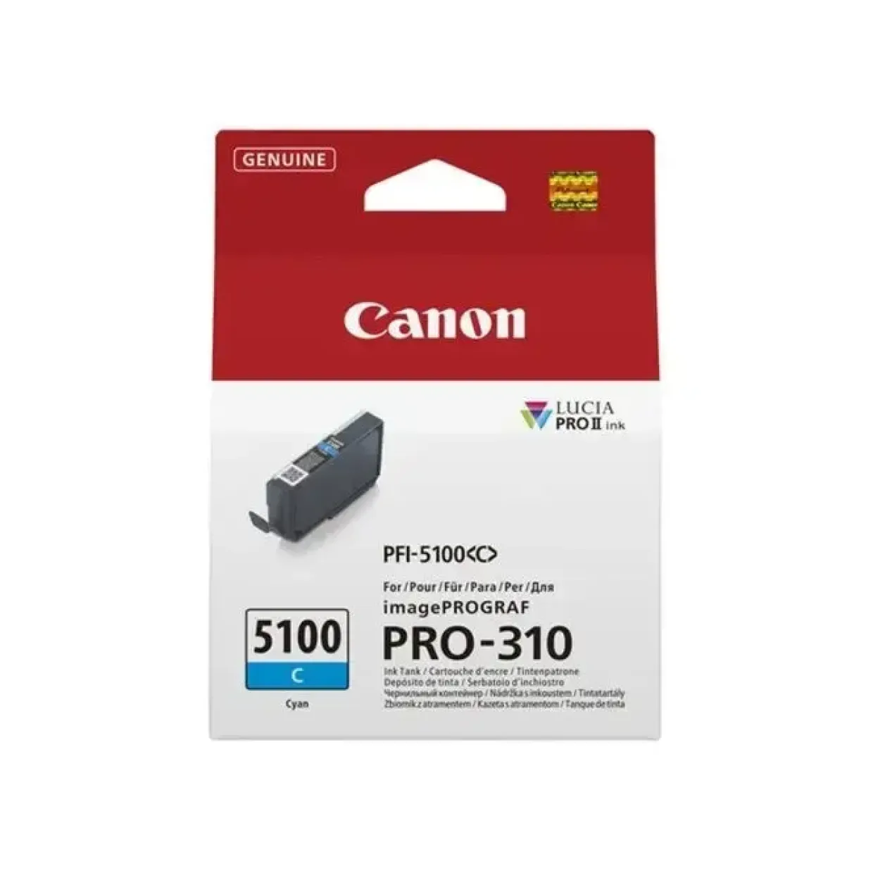 Canon PFI-5100C cyan ink tank
