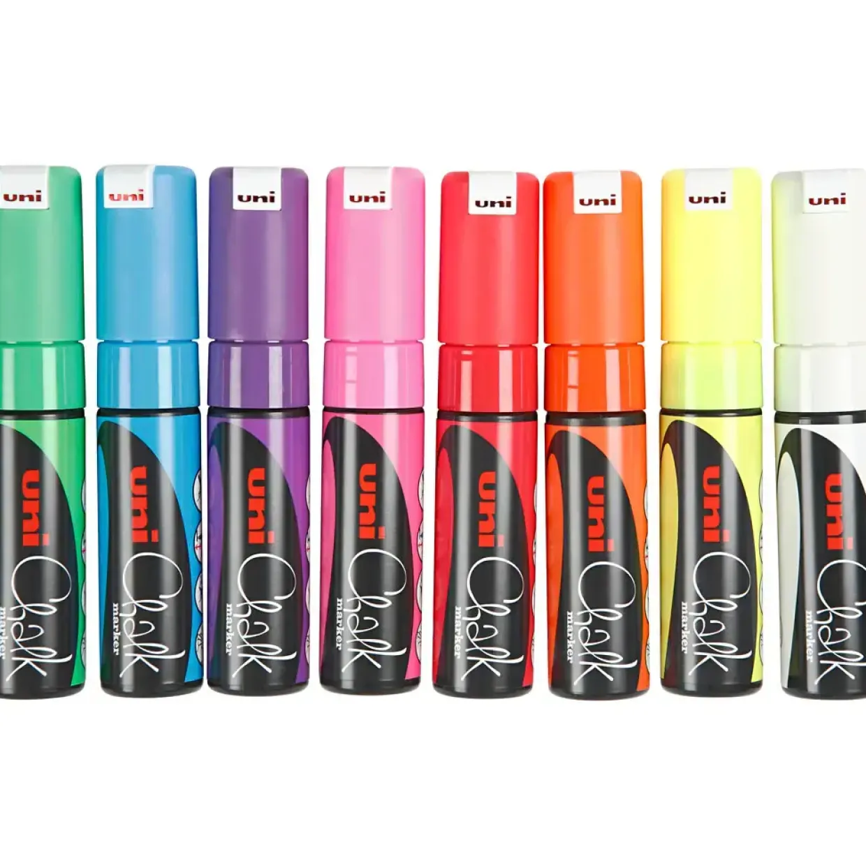 Chalk Marker 8 mm ass. farver - 8 stk