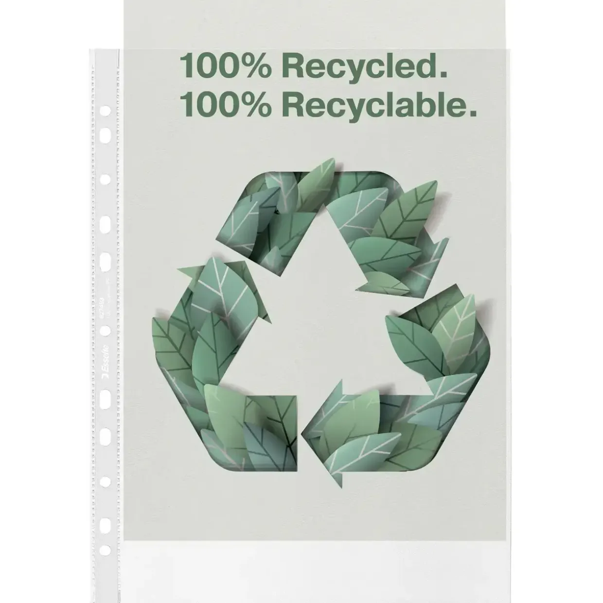 Charteck A4 Esselte recycled 70my - 100 stk