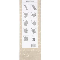 Click ornamenter - Copenhagen - Hvid/Rød - Ø5 cm - 9 stk