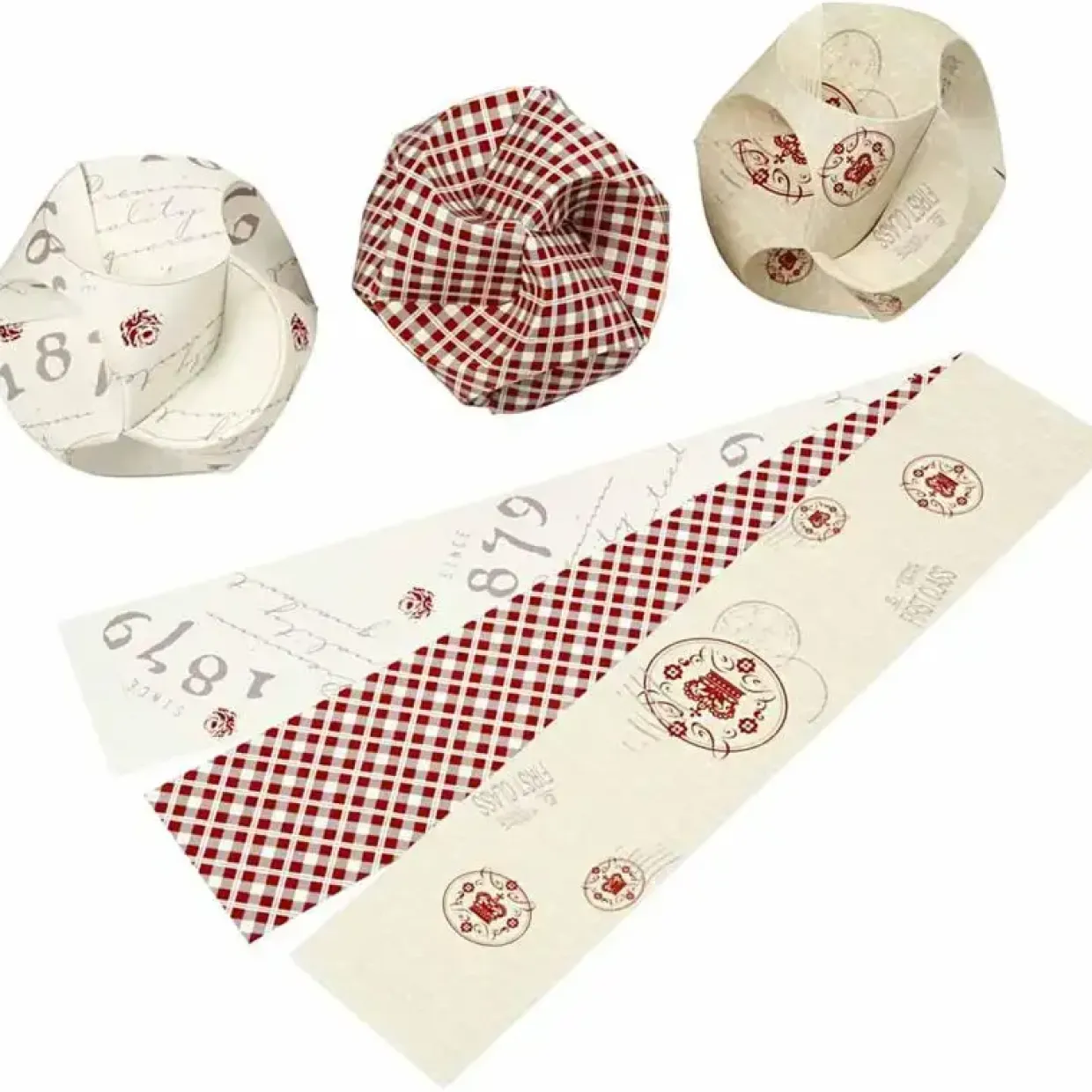 Click ornamenter - diameter 9 cm - Copenhagen - 9 stk.