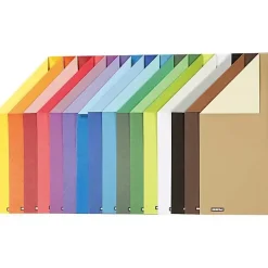 Color Bar rivekarton, A4 21x30 cm, 250 g, ensfarvet karton, 16ass. ark