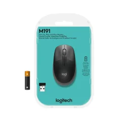 Computermus - Logitech M190 - Trådløs - Full-size - Grå