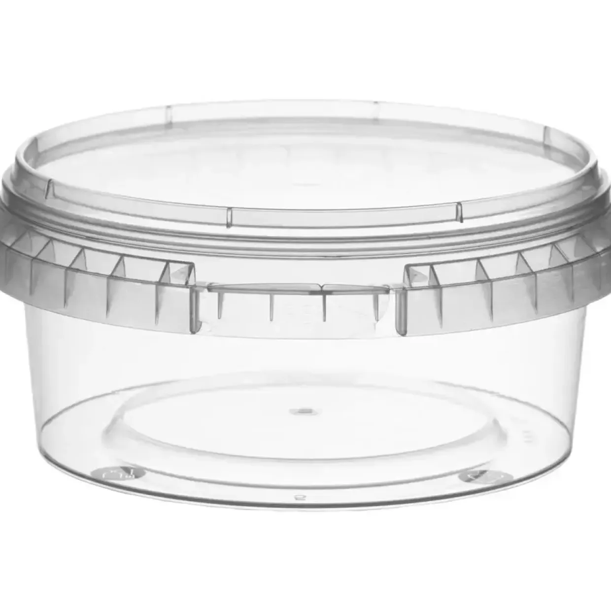 Condi bøtte med låg - Combi, 4,97cm, Ø118mm, 300 ml, klar, PP, 1-rums - 374 stk