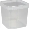 Condibøtte uden låg 12,8x12,8x11,8cm 1280 ml klar PP 1-rums - 15 stk