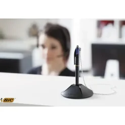 Counter desk kuglepen bic 4 blå stregbredde 1mm