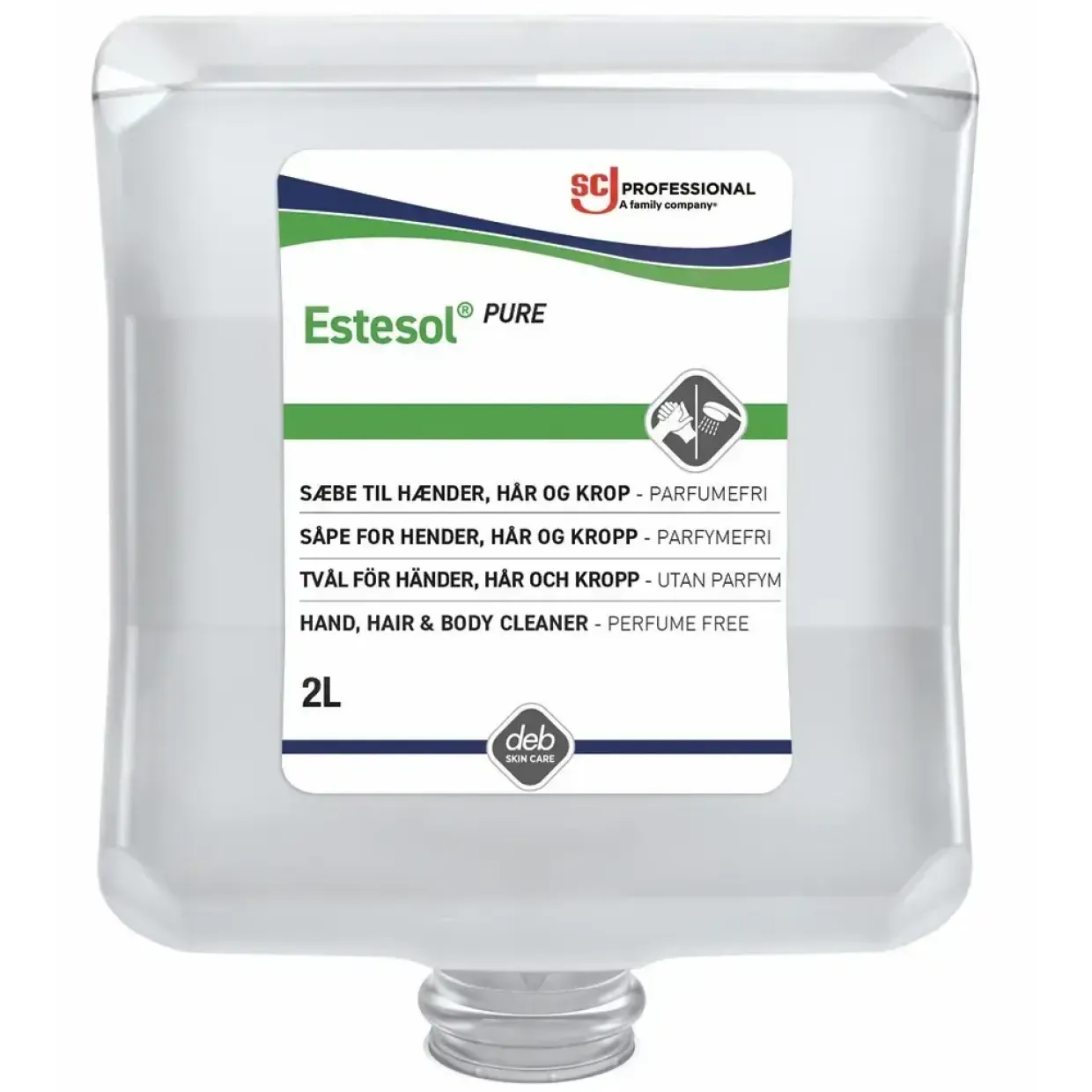 Cremesæbe Estesol Lotion PURE Ecolabel u Farve/Parfume til Dispenser 2 ltr - 4 fl x 2 ltr/krt