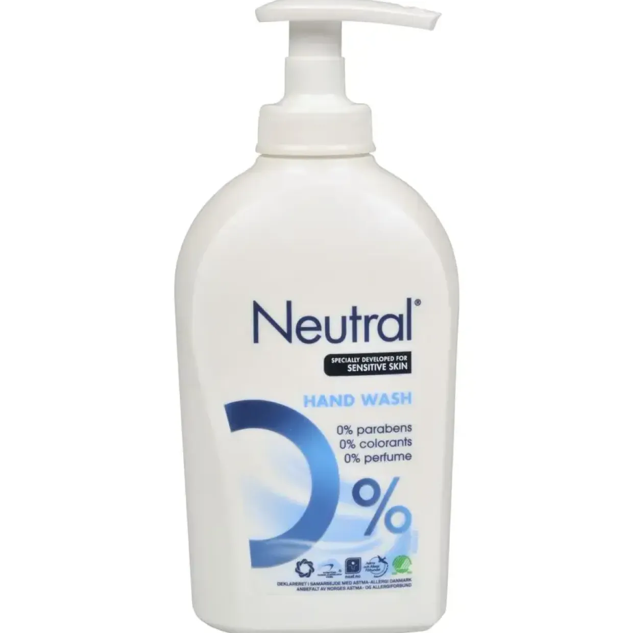 Cremesæbe, Neutral, 250 ml, uden farve og parfume, med glycerin - 6 stk