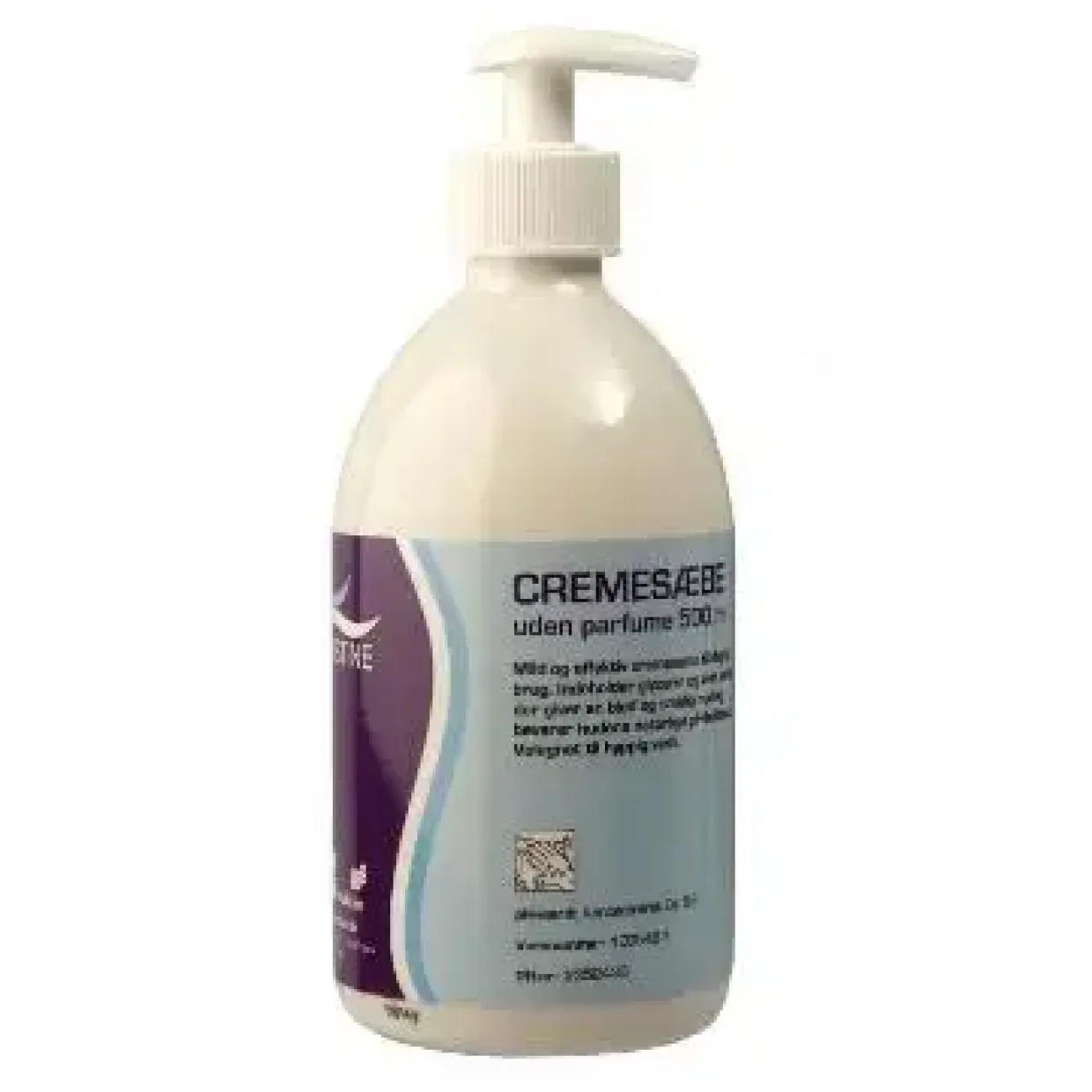 Cremesæbe, Pristine, Svanemærket, uden Parfume/Parabener, med pumpe, 500 ml - 12 stk