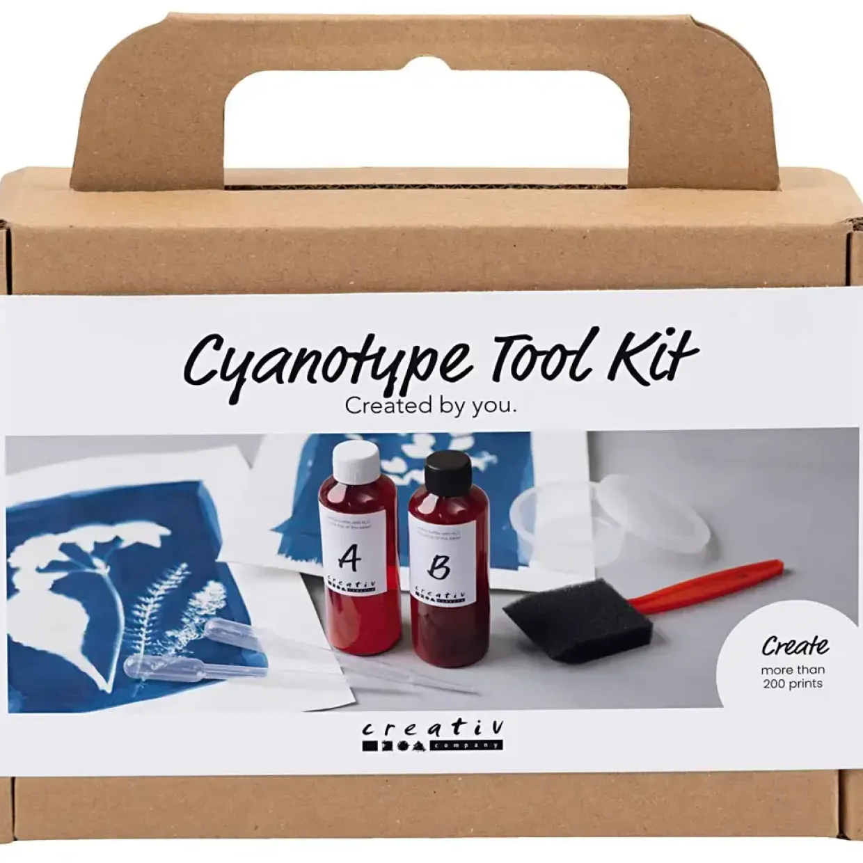Cyanotypi kit - tilbehør - blå - 1 pk