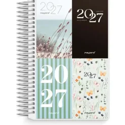 Dagkalender mini m/4 illu. - 103x130mm - Spiral - PP-plast - 2027 - Mayland - 27230500