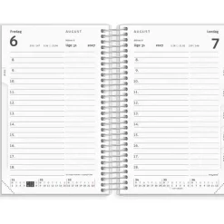 Dagkalender mini m/4 illu. - 103x130mm - Spiral - PP-plast - 2027 - Mayland - 27230500
