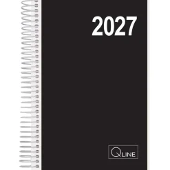 Dagskalender - Q-line - 140x180mm - Spiral - Sort - 2027 - Mayland - 27211100