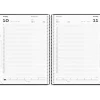 Dagskalender - Timekalender - Spiral - Rød - 2027 - 27218010