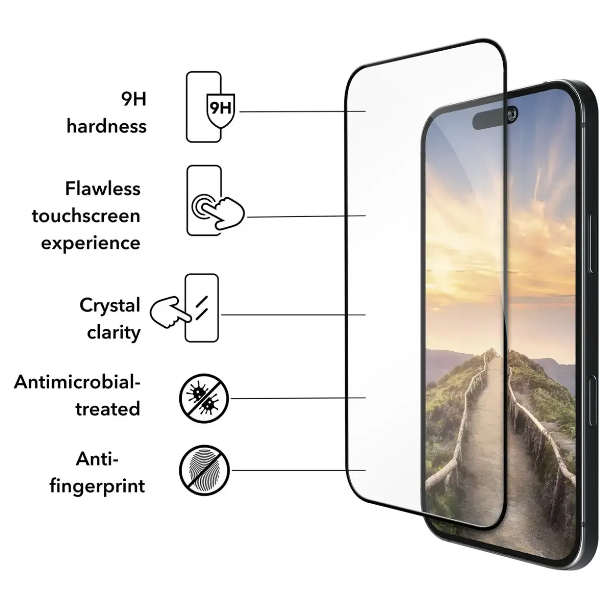 Dbramante1928 eco-shield - iPhone 17 - Black Edge