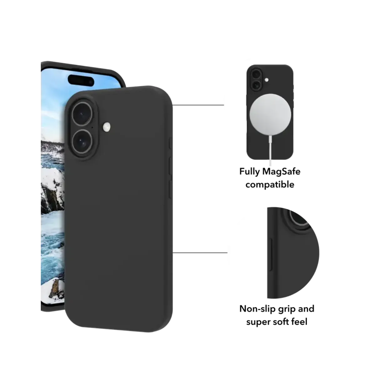 Dbramante1928 Monaco MS - iPhone 17 - Night Black