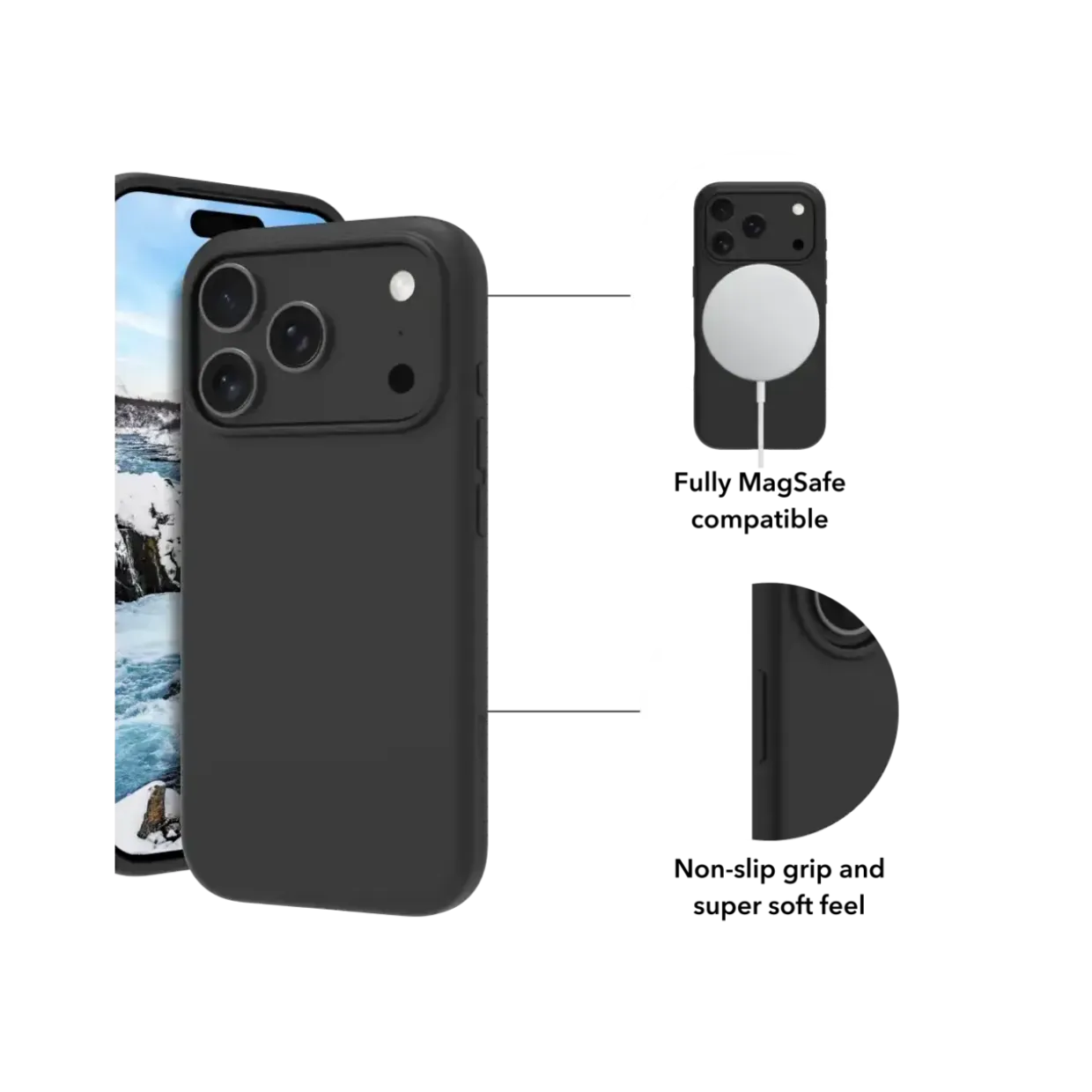 Dbramante1928 Monaco MS - iPhone 17 Pro - Night Black